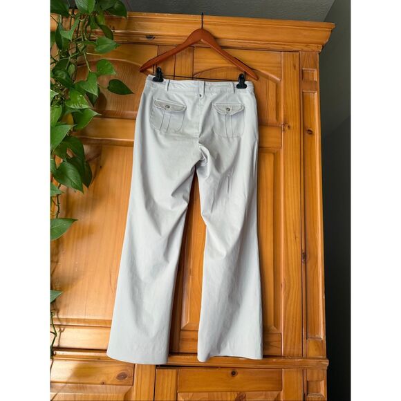 Crocodile Ladies Light Gray Pants Women’s Size S / 4–6 – Straight Leg Casual Tro - Picture 5 of 12